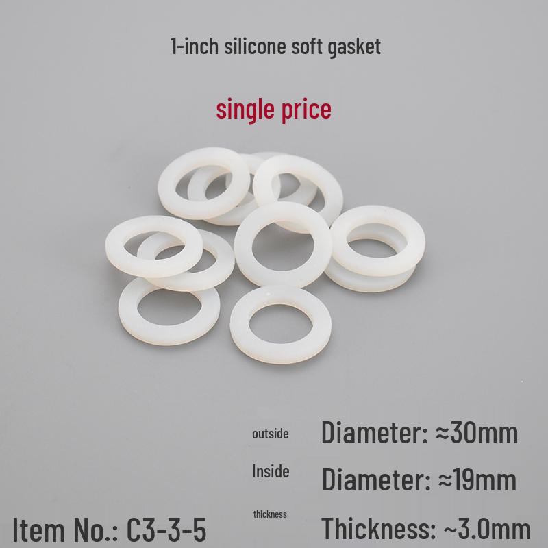 Jeu de Joints Souples en Caoutchouc Silicone et Joints Durs en PTFE - Différentes Tailles Disponibles