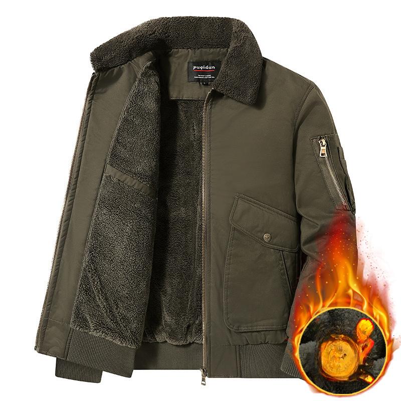 

Хлопковая одежда мужская осенне-зимняя флисовая утолщенная свободная повседневная молодежная термокуртка 5XL