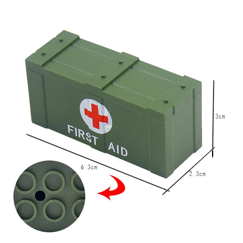 MOC Military Building Block Set Soldier Accessory Robot Dog Drone Weapon Box Pistol Gatling Gun Iron Fist Rocket Launcher Toy Gift Present