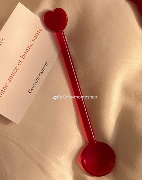

Handmade Cartoon Bear Calla Glass Spoon Ins Korean Style Cute Dessert Coffee Cocktail Mixing Spoon