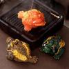 2024 Color-Changing Golden Toad Tea Pet - Elegant Wealth-Attracting Tea Table Accessory