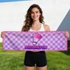 [Polyester Cotton Sports Towel] Wheel Skateboard Enthusiasts Sweat-absorbing Sports Towel Gym Cotton Towel Hand Width