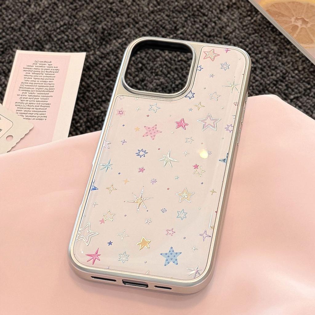 Gilt for Apple 15 Promax Phone Case for IPhone 16 Glue Dopamine Star 17 Electroplating 14 for Huawei