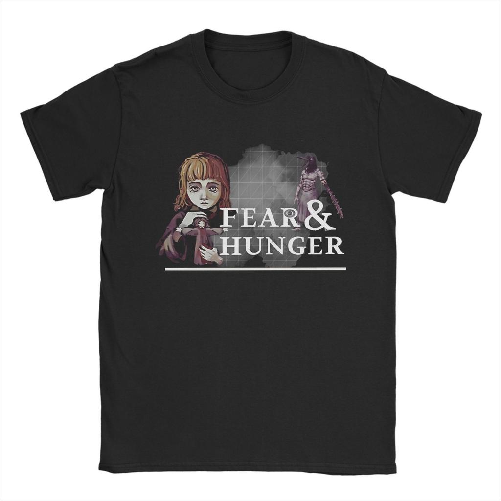 Hip Hop Fear and Hunger Horror T-Shirt Unisex 100%Cotton Short Sleeve Round Neck Summer Clothes