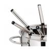 Service à fondue - cailin - inox - pour 6 personnes - tous types de cuisson