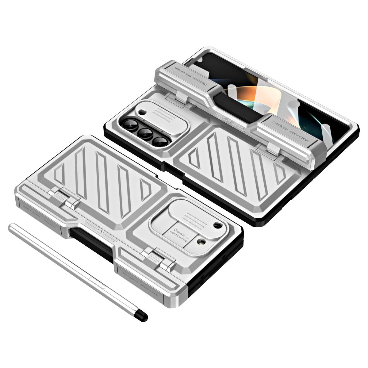 

Чохол Transformer Design Heavy Duty Strong Dropproof TPU PC для Samsung Galaxy Z Fold 6 5 із захисним екраном та стилусом For Galaxy Z Fold 6 срібний