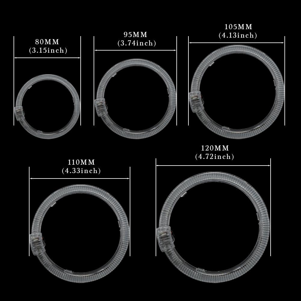 Universal LED Dual Lens Angel Eye Fog Light with High Brightness for Daytime Running and Enhanced Visibility