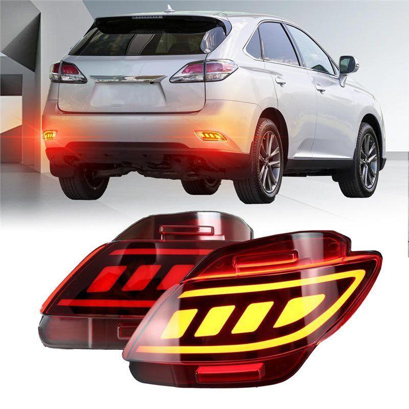 Sequential Turn Signal Brake Tail Light LED Rear Bumper Reflector For Lexus RX350 2009- 2015 Auto Accessories