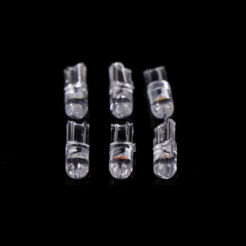 10Pcs T5 LED Super Bright Cob Lights Wedge Dashboard Gauge Car Warning Indicator Instrument Cluster Lamp