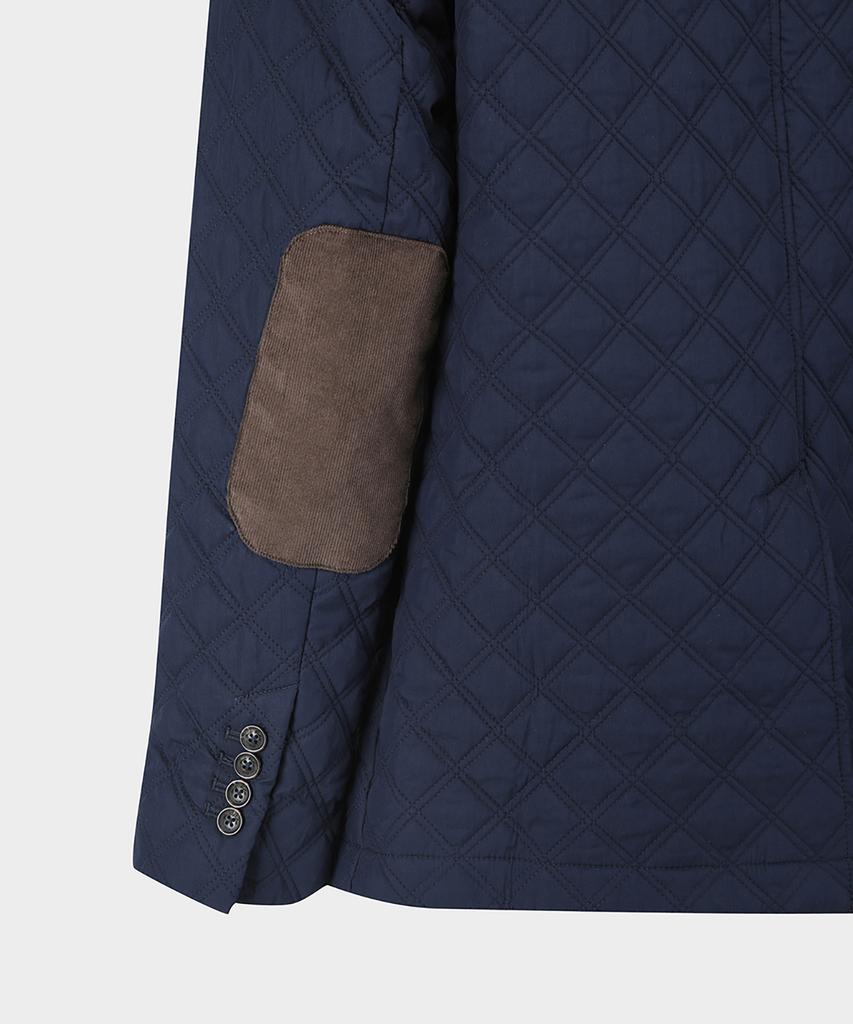 Brooks Brothers Diamond Quilted Blazer (Navy) (Bbojmm4827Qef)