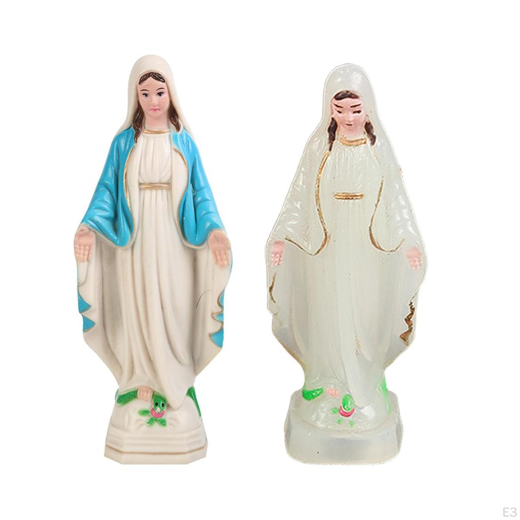 Mary Statue Resin Elegant Hand Painted Target Gift Lourdes Decoration