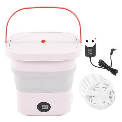 Mini Tragbare Eimer Waschmaschine 6L Faltbare Automatische Waschmaschine mit LCD Panel Display für Drom