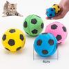 RuiChy 8-Piece Sponge Cat Toy Balls, Soft, Brightly Colored Foam Soccer Balls, Noise-Free Bouncy Pet Interactive Toys for Kittens, Activity Chase,