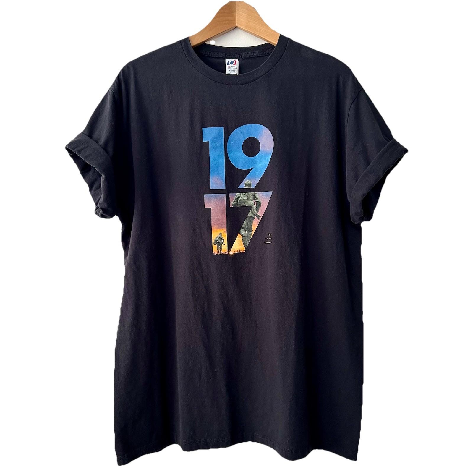 

1917 Time Is The Enemy T-shirt 100% Cotton Black Mens Unisex Size XL Unisex T-Shirt XXL