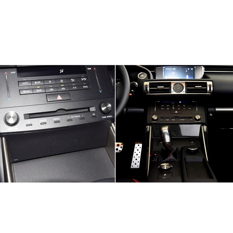 Carbon Fiber Car Accessories Center Console Storage Interior Cover Modified Trim Sticker For Lexus IS250 IS350 300H 2013-