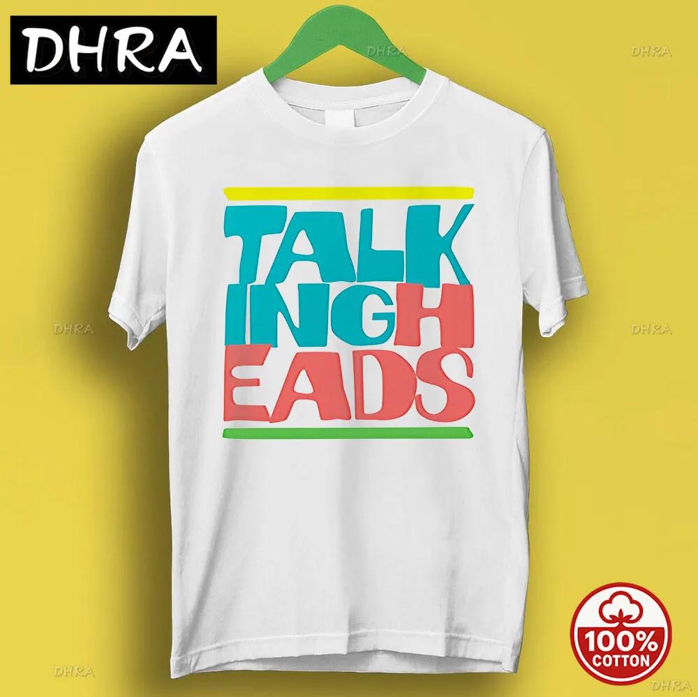 Talking Heads Retro 80s Typography Design Music Retro Cool Tee T Shirt P4072 in Y2K Trend Style Neck Tee T Shirt Hip Hop Trendy S