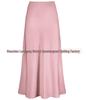 Elegant Silky Satin Fishtail High-Waist Midi Skirt