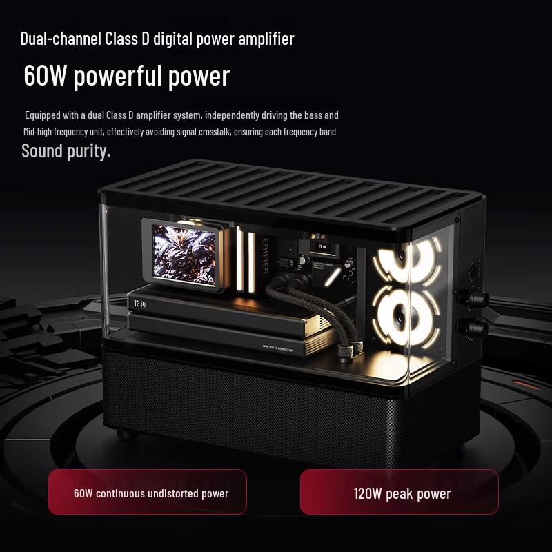 Edifier NEW CYBER Desktop Bluetooth Speaker with Color Screen CN plug (adapter included)