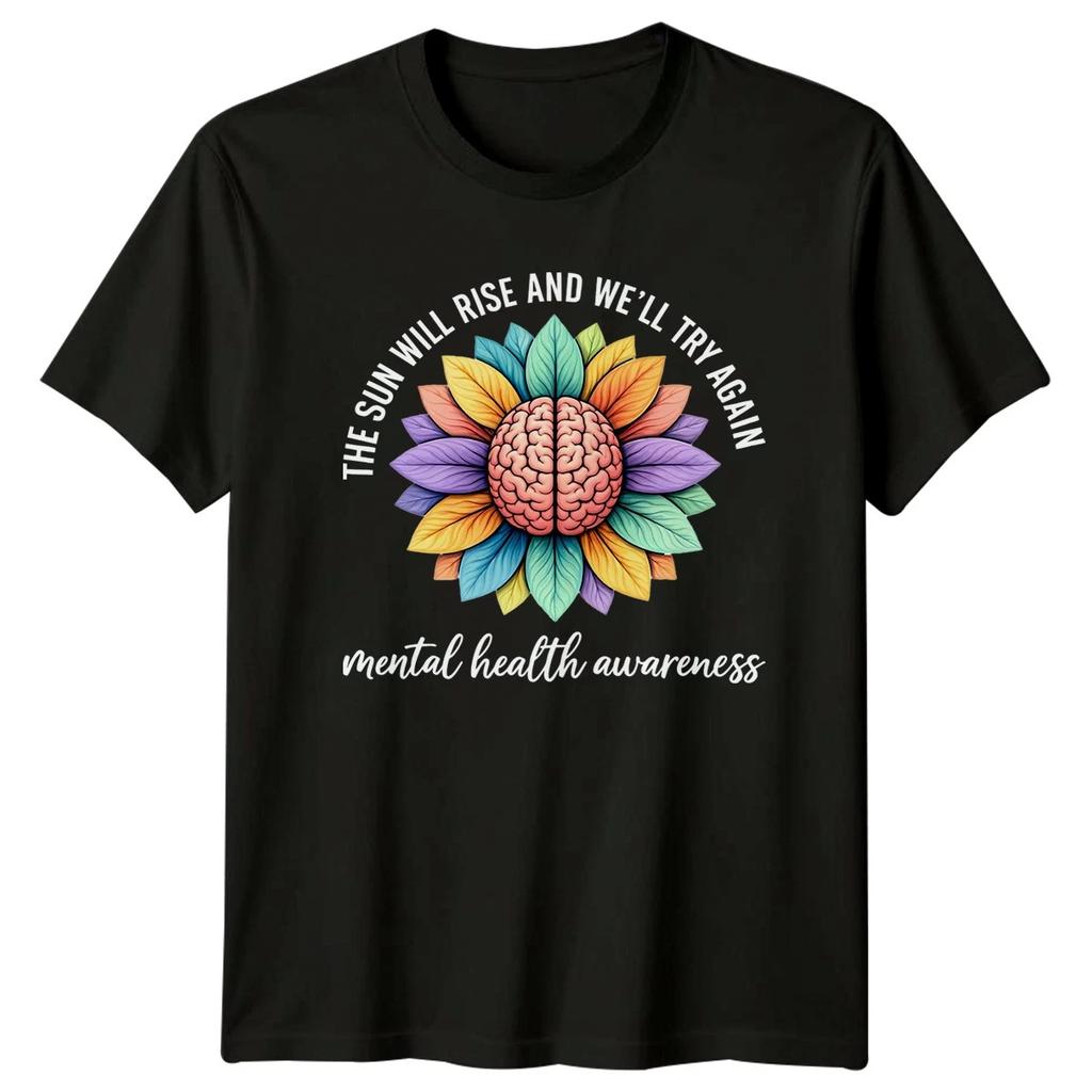 The Sun Will Rise And Womens T-Shirt Positivity Mental Health Gift For Her