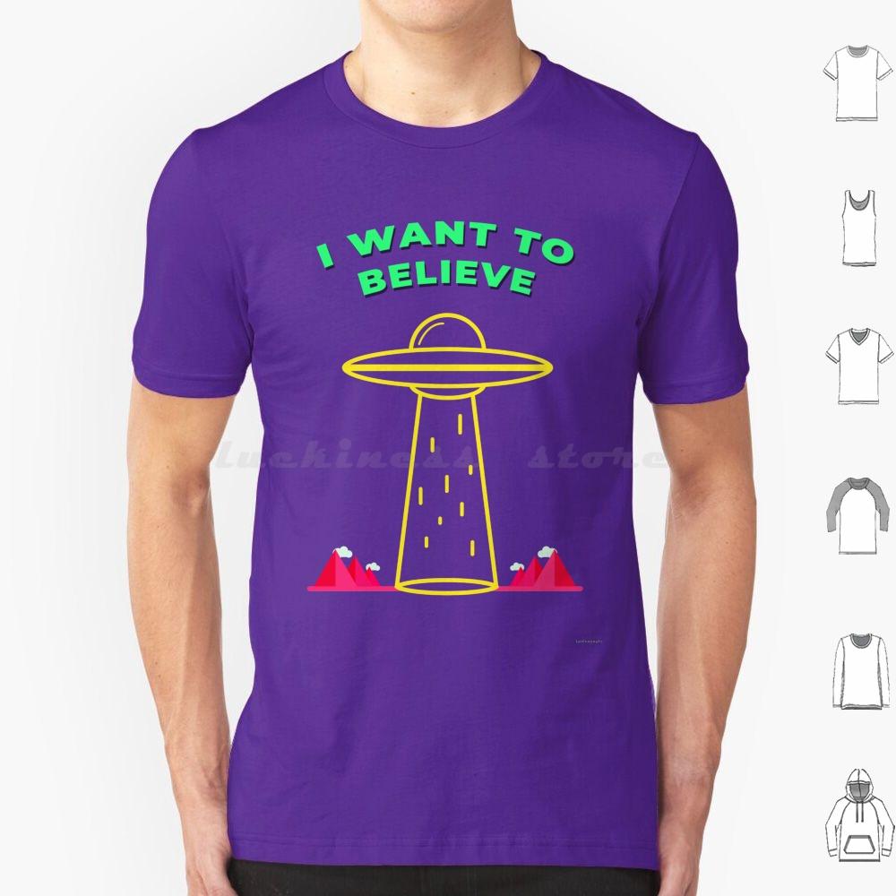 I Want To Believe T Shirt Big Size 100 Cotton X Files Ufo Space The X Files I Want To Believe Mulder Scully Dana Scully Fox