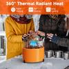 TLOG 2 in 1 Portable Propane Heater & Stove, 9000BTU Propane Heater with Handle, Adjsutable Vents and Flames, Portable for Outdoor,Camping, Ice