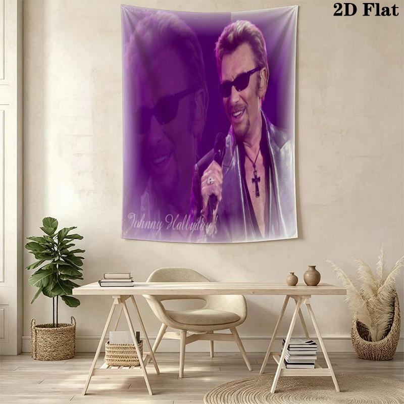 Live Performance Acoustic Guitar Showcase Tapestry Fashion Print Wallmounted Christmas Gift Home Decor Background Cloth