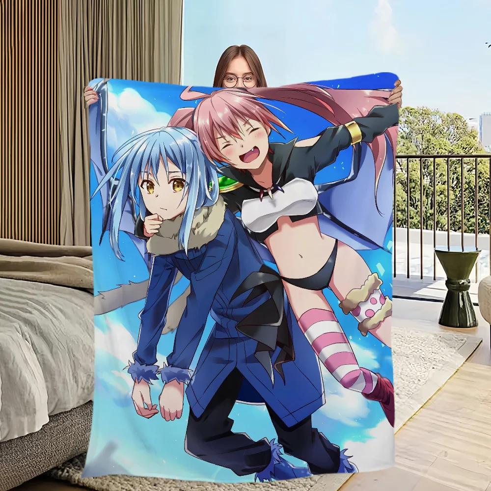 That Time I Got Reincarnated As a Slime Blanket Soft Cozy Throw for Home Office Bedroom Perfect Birthday Kid Gift