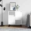 VidaXL Buffet High-Gloss White 60x35x70 Cm Engineered Wood 831198