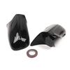 For LHD Lexus ES LS IS Series 2006-2012 2x Car Sticker Rearview Side Mirror Cover Wing Cap Exterior Door Rear View Case Trim