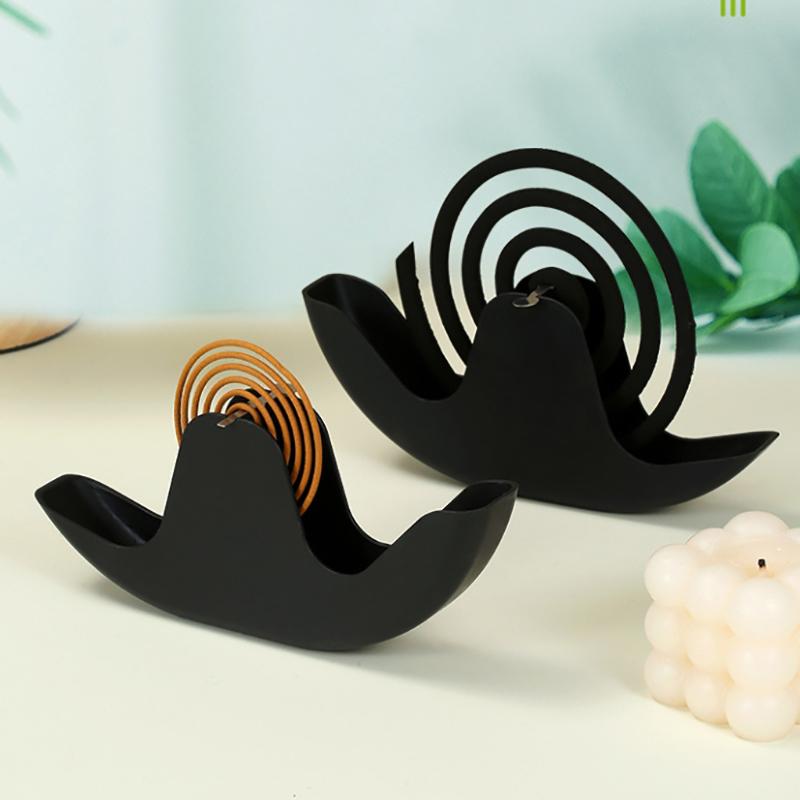 1Pc Snails Mosquito Coil Holder With Tray Nordic Style Spiral Summer Day Plastic Mosquito Repellent Incenses Rack Plate Home