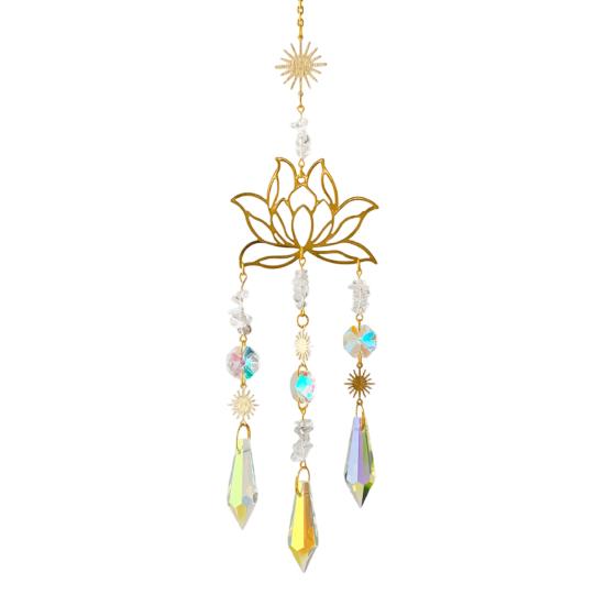 Wind Chimes with Glittering Crystal Pendant One Size A