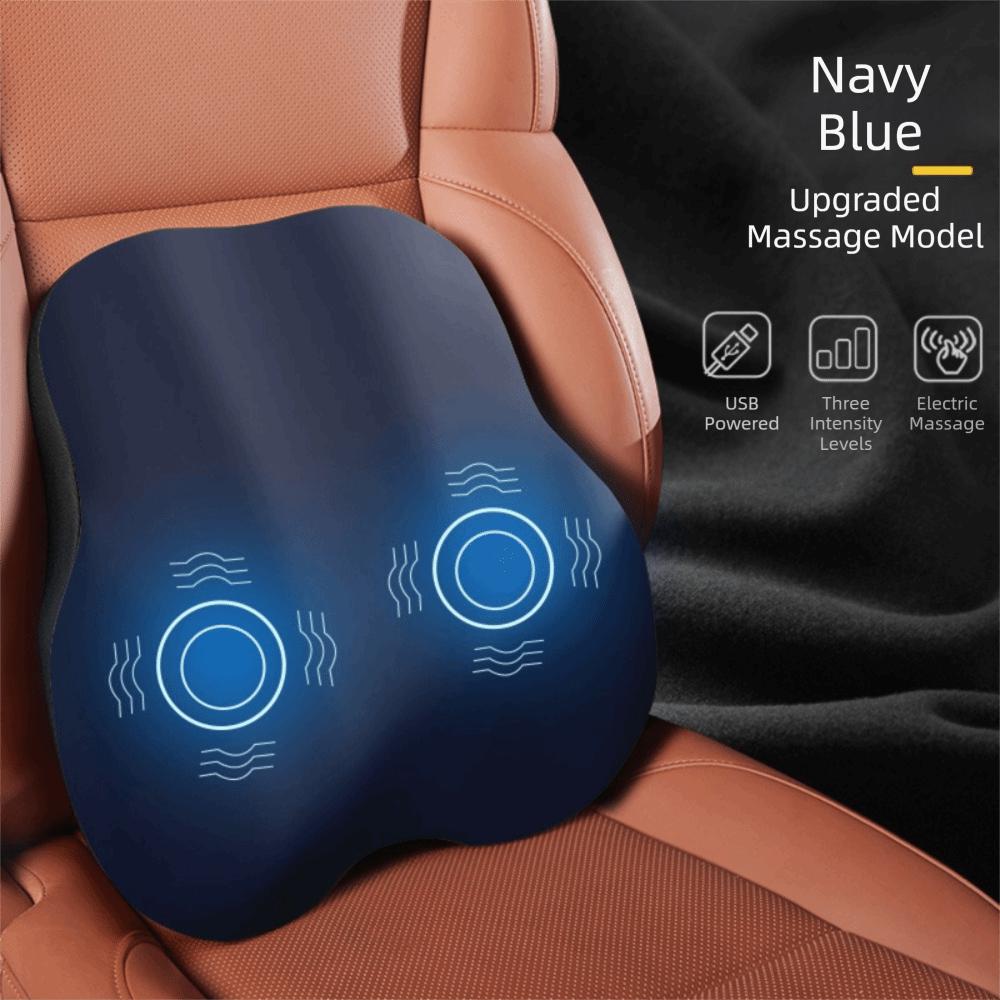 Electric Vibration Car Lumbar Support Pillow Ergonomic Electric Massage Seat Cushion  Vehicle