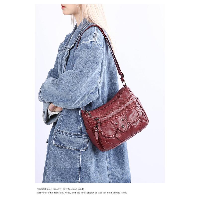 Vintage Large Capacity Single Shoulder Diagonal Cross Women's Bag