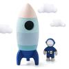 Newborn Silicone Montessori Games Toys Rocket Model Montessori Educational Toys Baby Aircraft Manned Toys Children Birthday Gift