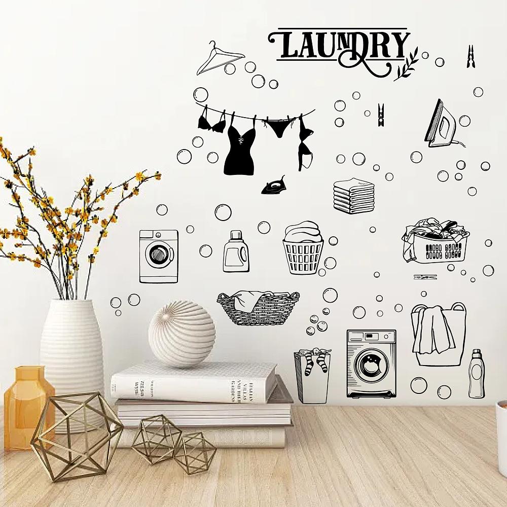 PVC Wall Stickers Set Rectangle for Home Living Room Bedroom Decoration Mixed Shapes 200x290mm 4 sheets/set