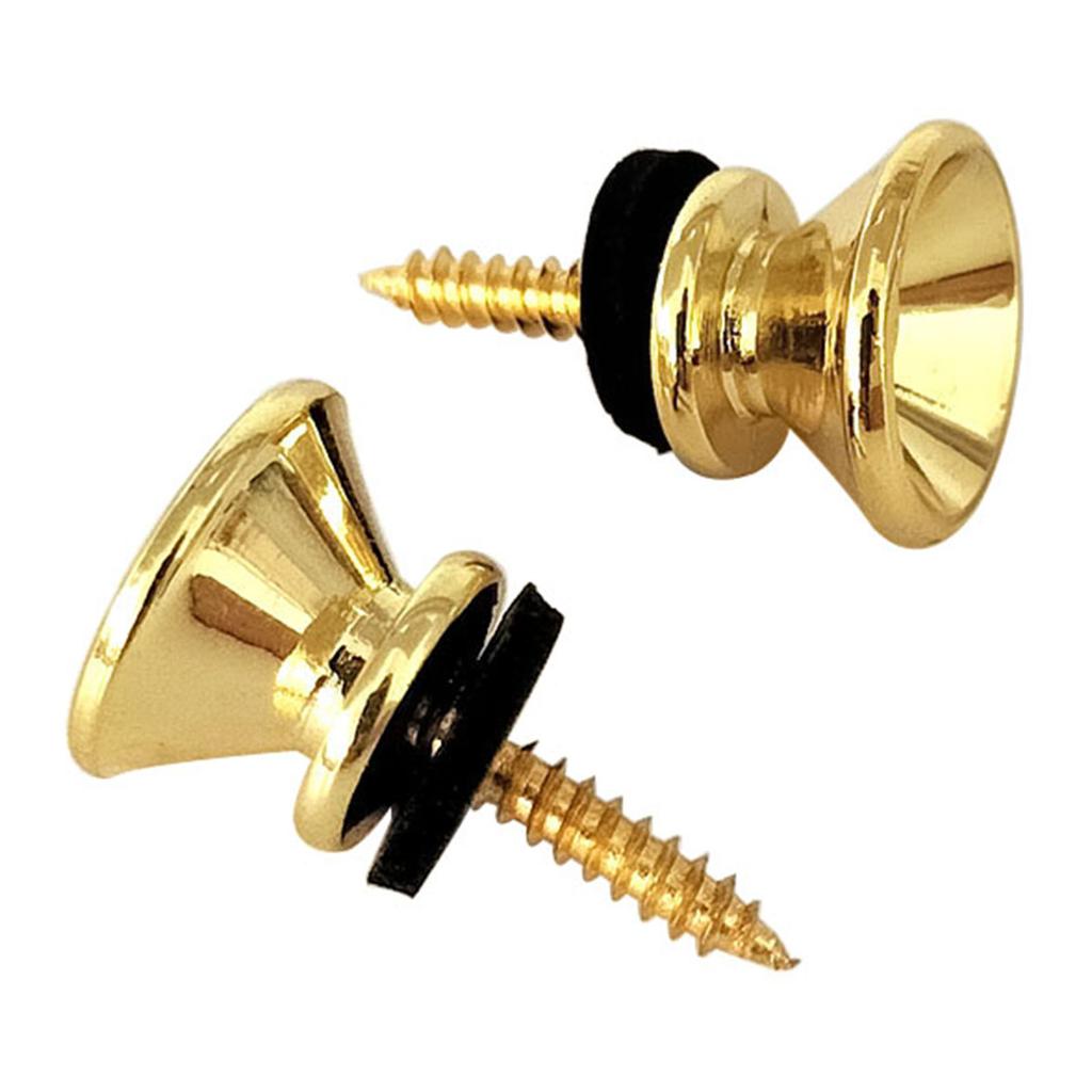 10Pcs Guitar Strap Locks Buttons End Pin Security Straplocks for Acoustics Ukuleles Bass Banjos Easy To Install