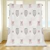 Rabbit Themed Flannel Fleece Blanket - Soft, Non-Shedding, Warm Cozy, Ideal for Home, Couch Napping, Bedroom Decor, Christmas & Halloween