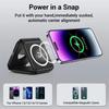Foldalble Magnetic Wireless Charger Pad 3 in 1 Fast Charging Station for iPhone 15 14 13 12 Pro Max Apple Watch 8 7 6 AirPods