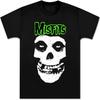 Misfits Shirt Retro Punk Rock Band Unisex Fit Mens Novelty Green Graphic Printing Soft Cotton Tee Vintage Youth Black