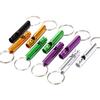 10-teilige Outdoor-Notfallpfeife mit lautem Ton, Aluminiumlegierung, Überlebens-Trainingspfeife
