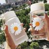 500Ml Küçük Papatya Şeffaf Plastik Su Şişeleri Su Şişesi Taşınabilir Seyahat