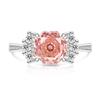 Light Sweet 925 Silver Rose Cut High Carbon Diamond Candy Design Sense Women's Ring Jewelry