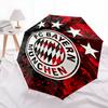 FC Bayern Munchen Pattern, Automatic Folding Umbrella, Portable and Foldable Design, 8 Ribs, a Christmas or Birthday Gift.