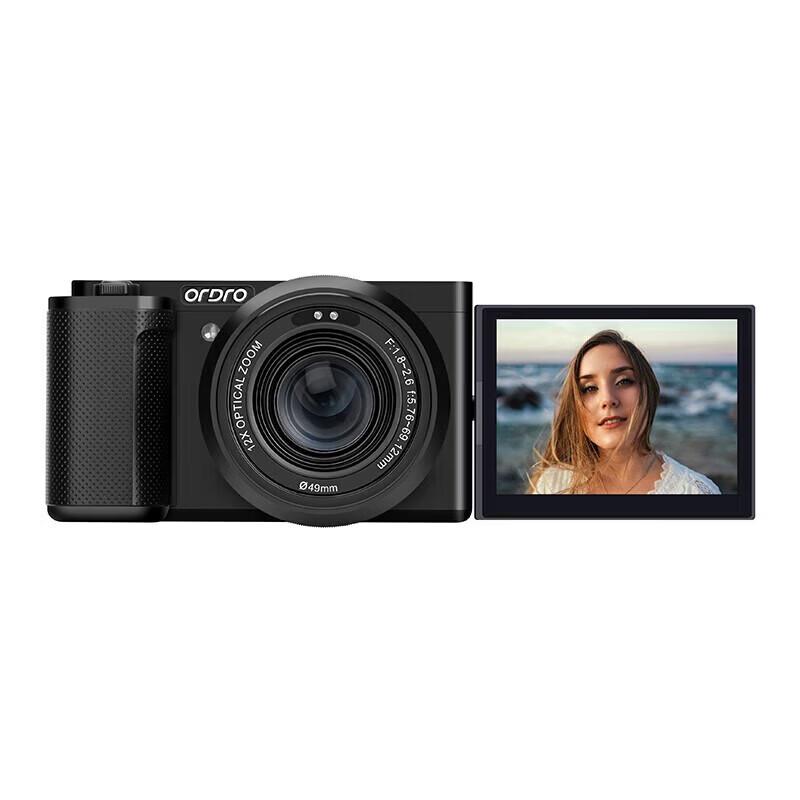 ORDRO G730 5K Camcorder with 12x Optical Zoom and Rotating Screen (CN version)