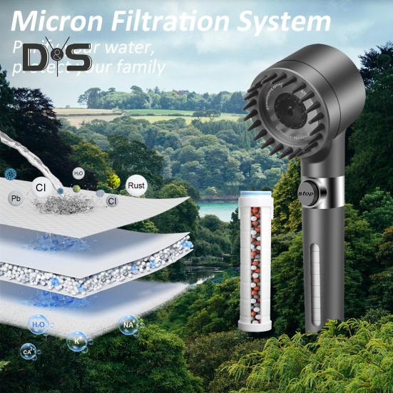 10/20 stk Vanndusjhodefilter Regelmessig utskifting Forfriskende dusjfilterkjerne for Drivse Turbosprøyte for Iondropssprøyte