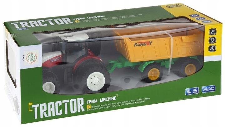 Traktor Pojazd Maszyna Rolniczy Z Przyczepą Zdalnie Sterowany Rc Pilot