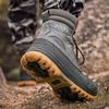Botas camufladas masculinas, sapatos de segurança para trabalho, à prova d'água, deserto, tático, militar, outono inverno, força especial, botas de tornozelo do exército
