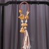 Golden Sandalwood Cute Star Gourd Car Pendant for Peace
