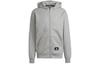 Sweatshirts Men's Gray Hooded Moderate Cardigan HE2224