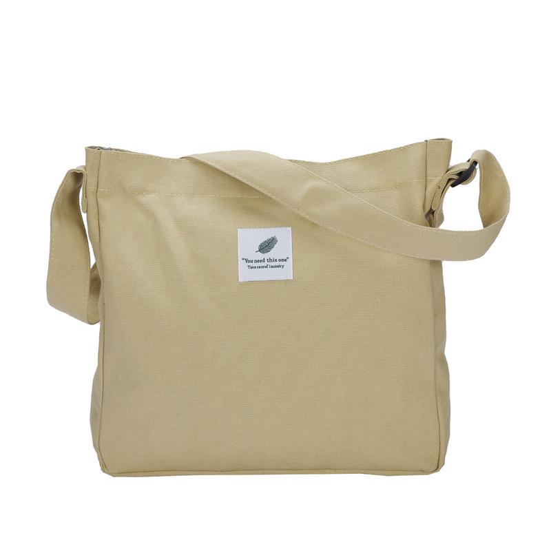 

Женская холщовая сумка кроссбоди большой вместимости - Универсальная, повседневная и стильная хаки